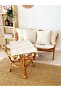 Handmade Natural Buldan Cloth Authentic Organic Cotton Tasseled Runner and 4-Piece Throw Pillow Cover Set - 3