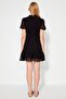 Black A-Cut Flounce Chiffon Lined Woven Woven Dress TWOSS23EL00520 - 6