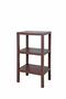 3 Tiers Organizer Plastic Shelving Unit Bookshelf Bathroom Kitchen Shelf - 2