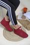 Unisex Claret Red Wool Inside Home Shoes Home Boots Home Shoes - 3