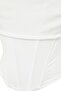 Ecru Boning Detail Knit Satin Bustier TPRSS23BS00006 - 6