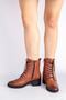 Angle Women's Genuine Leather Boots, Real Leather Boots (631) - tan - 2