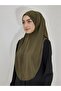 Prayer Cloth Ready Large Scarf Malaysia Model Khimar One Piece Suitable for Hajj and Umrah Khaki - 6
