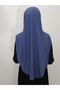 Prayer Cloth Khımar Ready Large Scarf Suitable for Hajj and Umra Hıjap Malaysia Model Indigo - 4