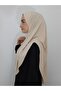 Prayer Cloth Khımar Ready Large Scarf Suitable for Hajj and Umrah Hıjap Malaysia Model Tan - 4