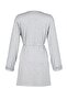 Gri Kuşaklı Dantelli Viskon Örme Sabahlık THMSS22SB0006 - 8