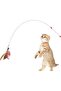 Colorful Feathered Cat Toy |   90 cm |   Steel Wire Game Feathers