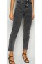 Liteon Smoked Snow Mom Jeans Soft Lycra High Waist Denim Trousers - 2