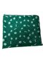 Mother's Day Gift Green Color Flower Patterned Satin Scarf - Daisy Patterned Bandana Scarf - 2