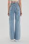 Charlotte Dark Blue Lycra Super High Waist Wide Leg Jean Loose Wide Leg Jeans - 4
