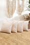 4-Piece Handmade Natural Buldan Cloth Authentic Organic Cotton Tasseled Throw Pillow Cover
