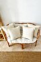 4-Piece Handmade Natural Buldan Cloth Authentic Organic Cotton Tasseled Throw Pillow Cover - 5