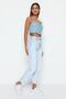 Açık Mavi Yüksek Bel Az Esnek Mom Kesik Paça Jeans TWOSS23JE00094 - 11