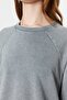 Gray Washed Oversize Knitted Sweatshirt with Side Slit Detail Tctss23Tw00062 - 7