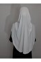 Prayer Cloth Khimar, Ready-made Large Scarf, Malaysia Model, Sandy Fabric Ecru for Hijap, Hac Umrah - 4