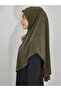 Prayer Cloth Khimar, Ready-made Large Scarf, Malaysia Model, Sandy Fabric Khaki for Hijap, Hac Umrah - 4