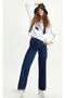 Lycra High Waist Wide Leg Jeans Trousers - 4