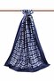 Women's Luxury Medina Silk Shawl Indigo - 2