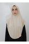Prayer Cloth Ready Large Scarf Malaysia Model Khimar One Piece Suitable for Hajj and Umrah Tan Color