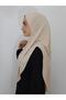 Prayer Cloth Ready Large Scarf Malaysia Model Khimar One Piece Suitable for Hajj and Umrah Tan Color - 3