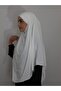 Ready-made Souffle Bagged Practical Scarf Khimar Ecru Color - 3