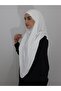 Ready-made Souffle Bagged Practical Scarf Khimar Ecru Color - 6