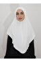 Prayer Cloth Khimar, Ready-made Large Scarf, Malaysia Model, Sandy Fabric Ecru for Hijap, Hac Umrah