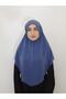 Prayer Cloth Khımar Ready Large Scarf Suitable for Hajj and Umra Hıjap Malaysia Model Indigo