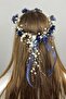 Party Crown Special Design Bridesmaid Crown Navy Blue Laser Rose Pearl Outer Shooting Crown – Party Crown, Henna,
