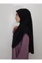 Prayer Cloth Khimar, Ready-made Large Scarf, Malaysia Model, Sandy Fabric Black for Hijap, Hac Umrah - 5