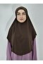 Prayer Cloth Ready Large Scarf for Hajj and Umrah Hıjap Malaysia Model Brown