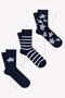 3 Pack Turtle Patterned Socks