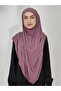 Ready Suffle Bagged Practical Large Scarf Khimar Lavender Color - 2