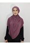 Ready Suffle Bagged Practical Large Scarf Khimar Lavender Color - 3
