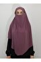 Ready Suffle Bagged Practical Large Scarf Khimar Lavender Color - 4