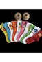 Unisex 10-Piece Colorful Character Cheerful College Tennis Socks - 2