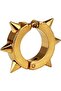 Compressed Gold Color Unisex Studded Punk Model Steel Earrings - 2