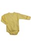 Set of 2 Long Sleeved Gloves with Snap Fasteners Double Breasted Bodysuit and Booties Bottom Yellow Color - 5
