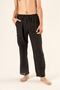 100% Cotton Muslin Men's Pajama Bottoms - Black