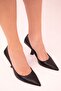Black Women's Classic Heeled Shoes 17749 - 4