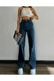 Since's Gold 90's Women's Medium Blue Loose Lycra Super High Waist 90's Denim Jeans (Very Comfortable) - 2