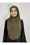 Prayer Cloth Khimar, Ready-made Large Scarf, Malaysia Model, Sandy Fabric Khaki for Hijap, Hac Umrah