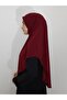 Khımar Ready Large Scarf Suitable for Hajj and Umrah Hıjap Malaysia Model Claret Red - 2