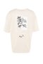 Stone Oversize/Wide Cut Crew Neck Floral Printed Short Sleeve 100% Cotton T-Shirt Tmnss21Ts1223 - 6