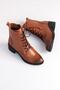 Angle Women's Genuine Leather Boots, Real Leather Boots (631) - tan