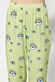 Green Eye Patterned T-shirt-Pants Knitted Pajamas Set THMSS21PT0236 - 3