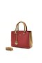 Medium Size Hand and Shoulder Bag with T Accessory and Dangle Detail 3030 Red - 2