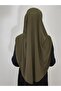 Prayer Cloth Ready Large Scarf Malaysia Model Khimar One Piece Suitable for Hajj and Umrah Khaki - 5