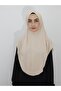 Prayer Cloth Khımar Ready Large Scarf Suitable for Hajj and Umrah Hıjap Malaysia Model Tan