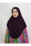Ready-To-Wear Prayer Cover, Large Scarf, Malaysian Model, Khimar, Suitable for Hajj and Umrah, Plum Color.